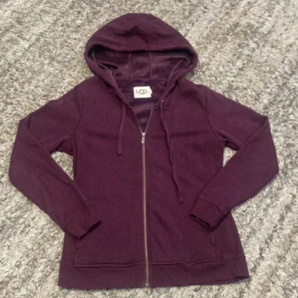 UGG Women's Deep Purple Zip-Up Hoodie